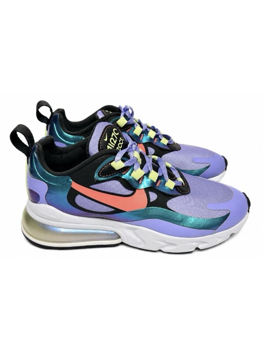 Nike Air Max 270 React Sneakers Light Thistle Sunblush CU4818-001 Womens Size 6